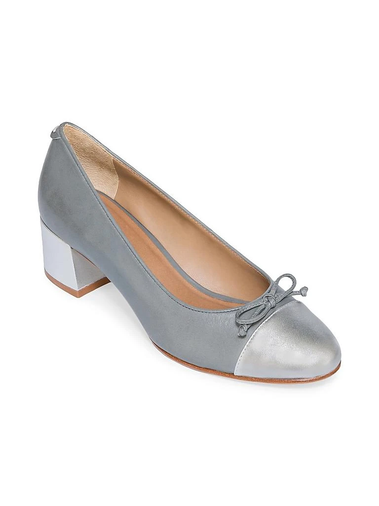 Bernardo Marisol Leather Cap-Toe Pumps 2