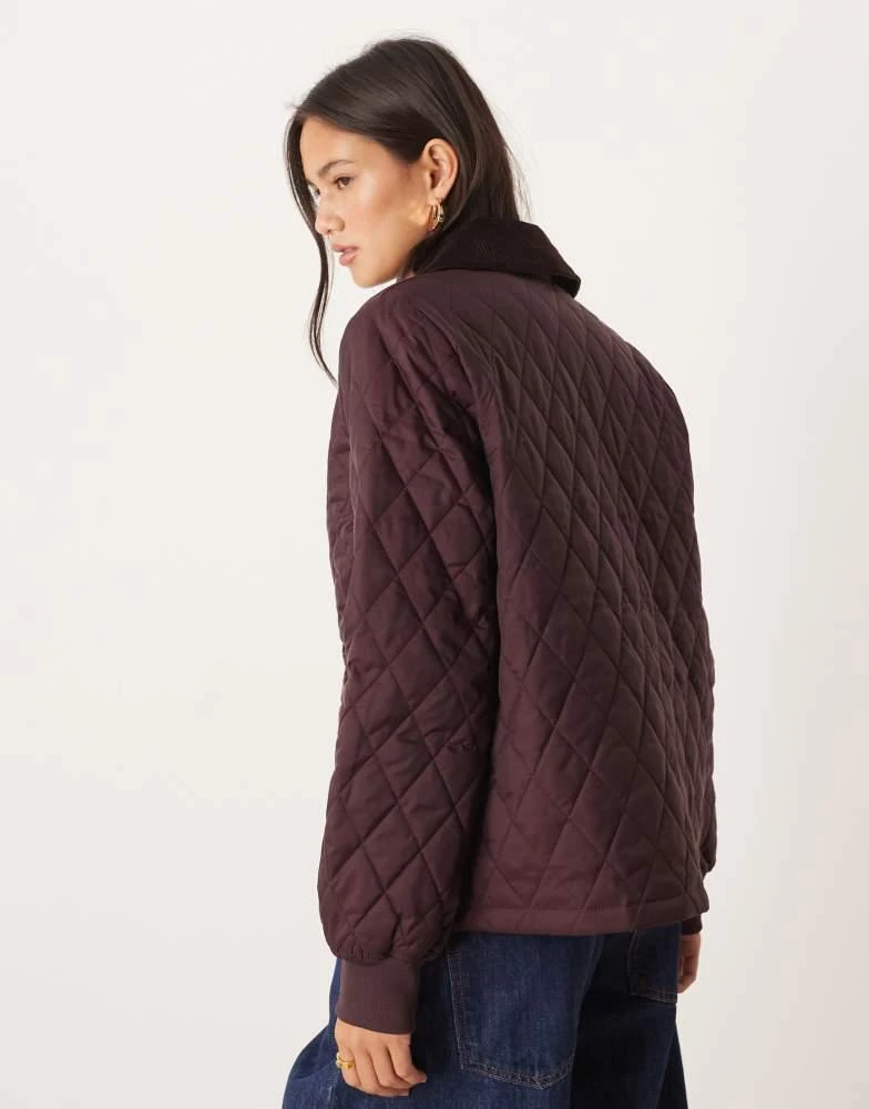 Barbour Barbour Marla quilted jacket in burgundy 3