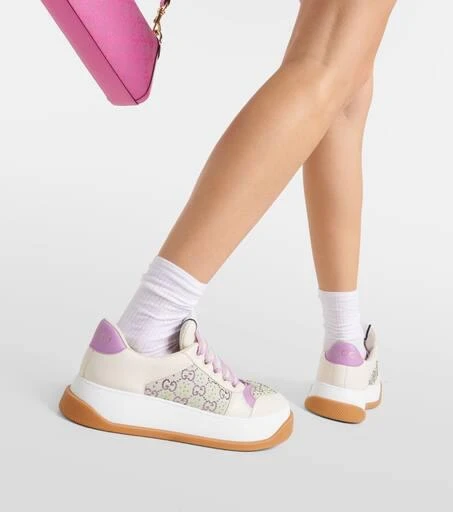 Gucci Screener GG Crystal leather sneakers 7