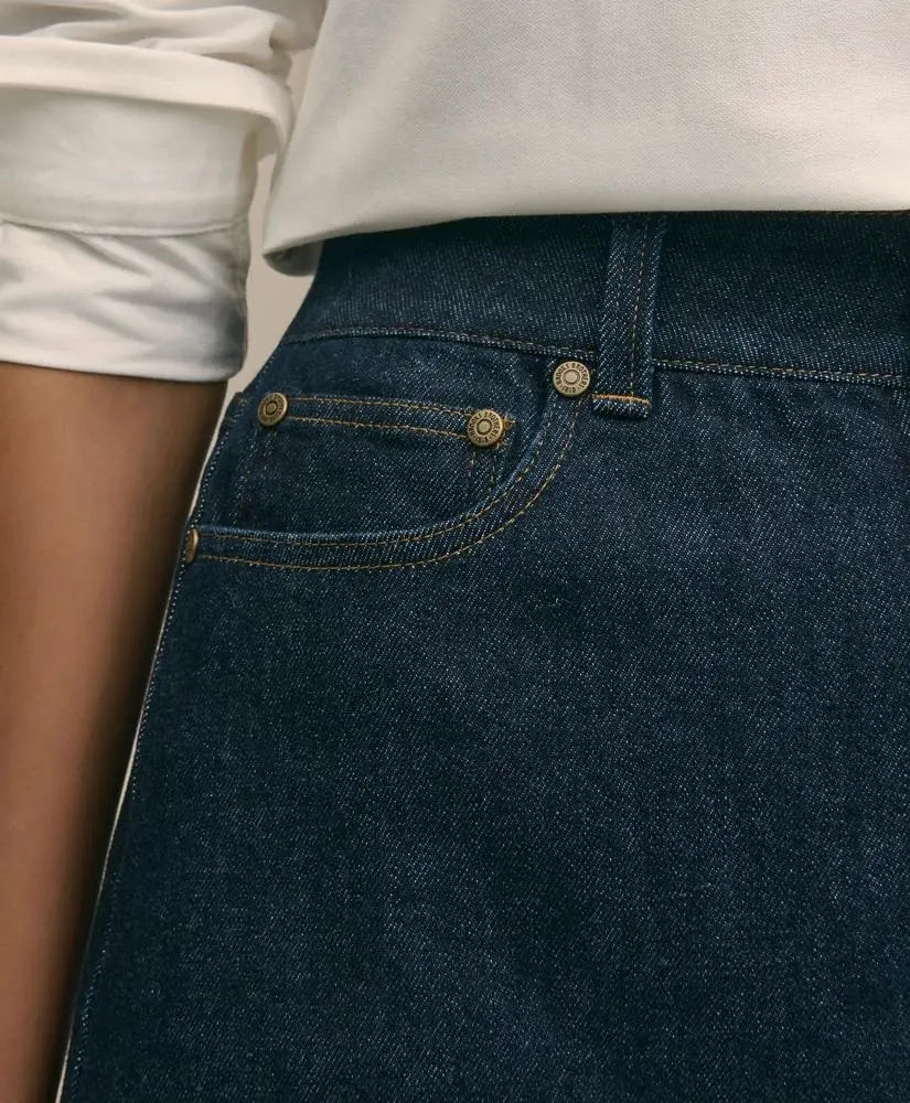 Brooks Brothers Denim Straight Skirt 3