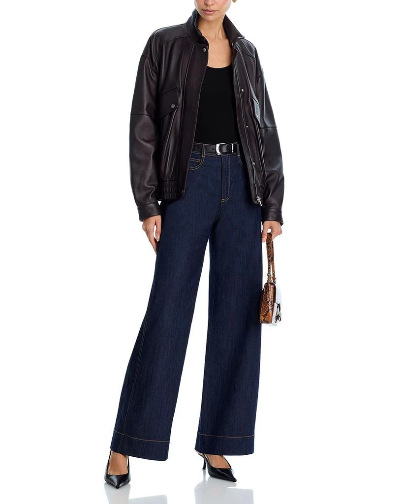 Cinq à Sept Betsy High Rise Wide Leg Jeans in Indigo 2
