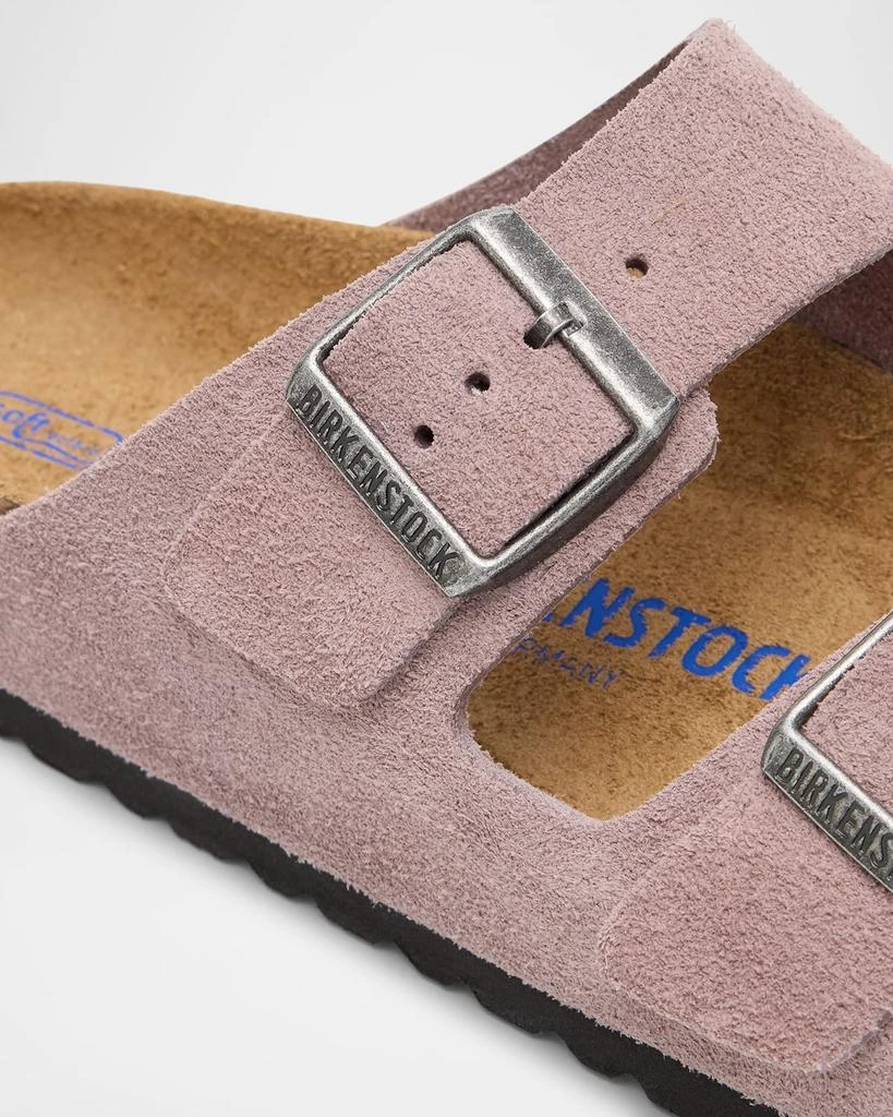 Birkenstock Arizona Suede Dual-Buckle Slide Sandals 5