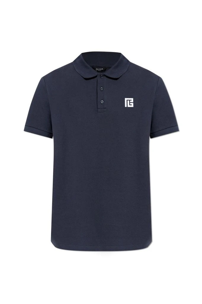 Balmain Balmain Logo Embroidered Short-Sleeve Polo Shirt 1