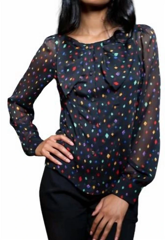 Eva Franco Sonora Blouse In Yester 1