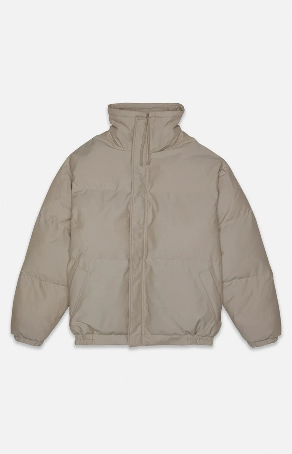 Essentials Taupe Puffer Jacket 1