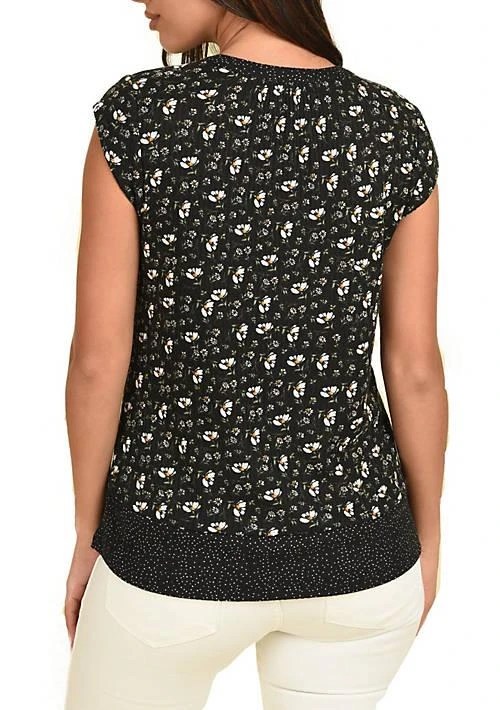 DR2 by Daniel Rainn By Daniel Rainn Short Sleeve Top Blouse With Tassels 3