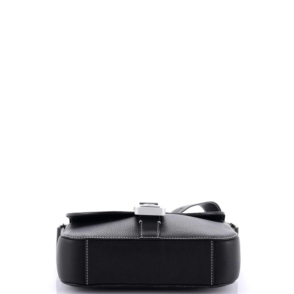 Dior Saddle Buckle Flap Messenger Bag Leather Mini 3
