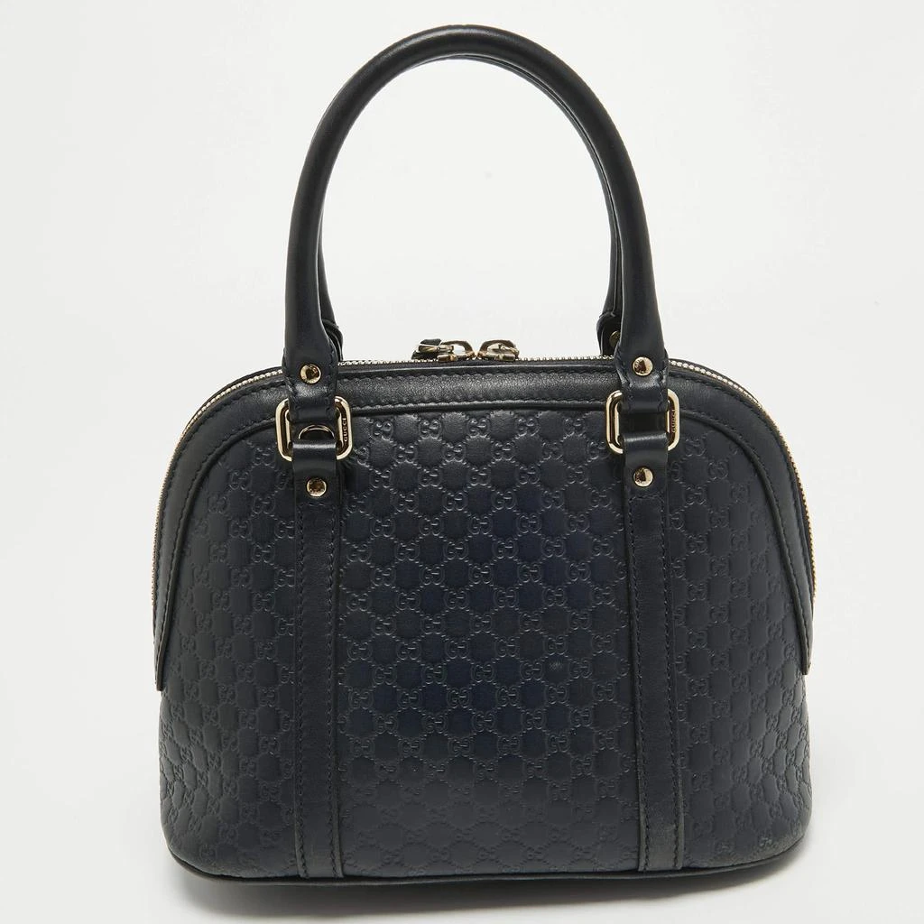 Gucci Gucci Navy Blue Micro Guccissima Leather Mini Dome Bag 4