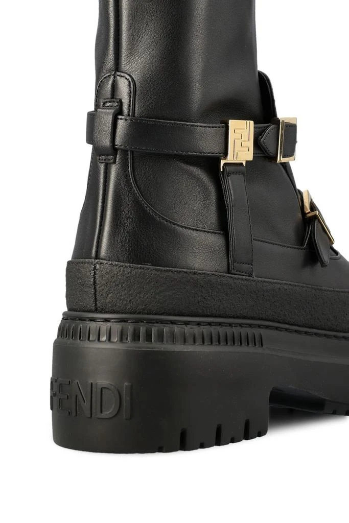 Fendi Fendi Delfina Lace-Up Biker Boots 4