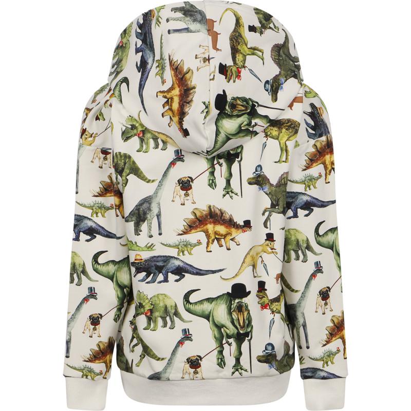 Rock Your Baby Gentlemen dinosaur hoodie in cream white