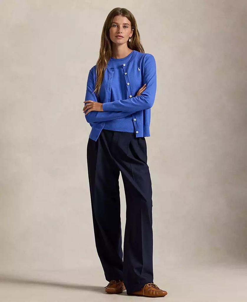 Ralph Lauren Women's Crewneck Button-Up Cardigan