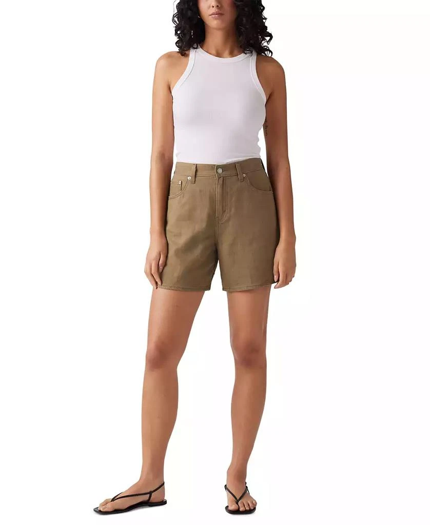 Levi's Premium Women's Cotton High Rise Baggy Shorts 3