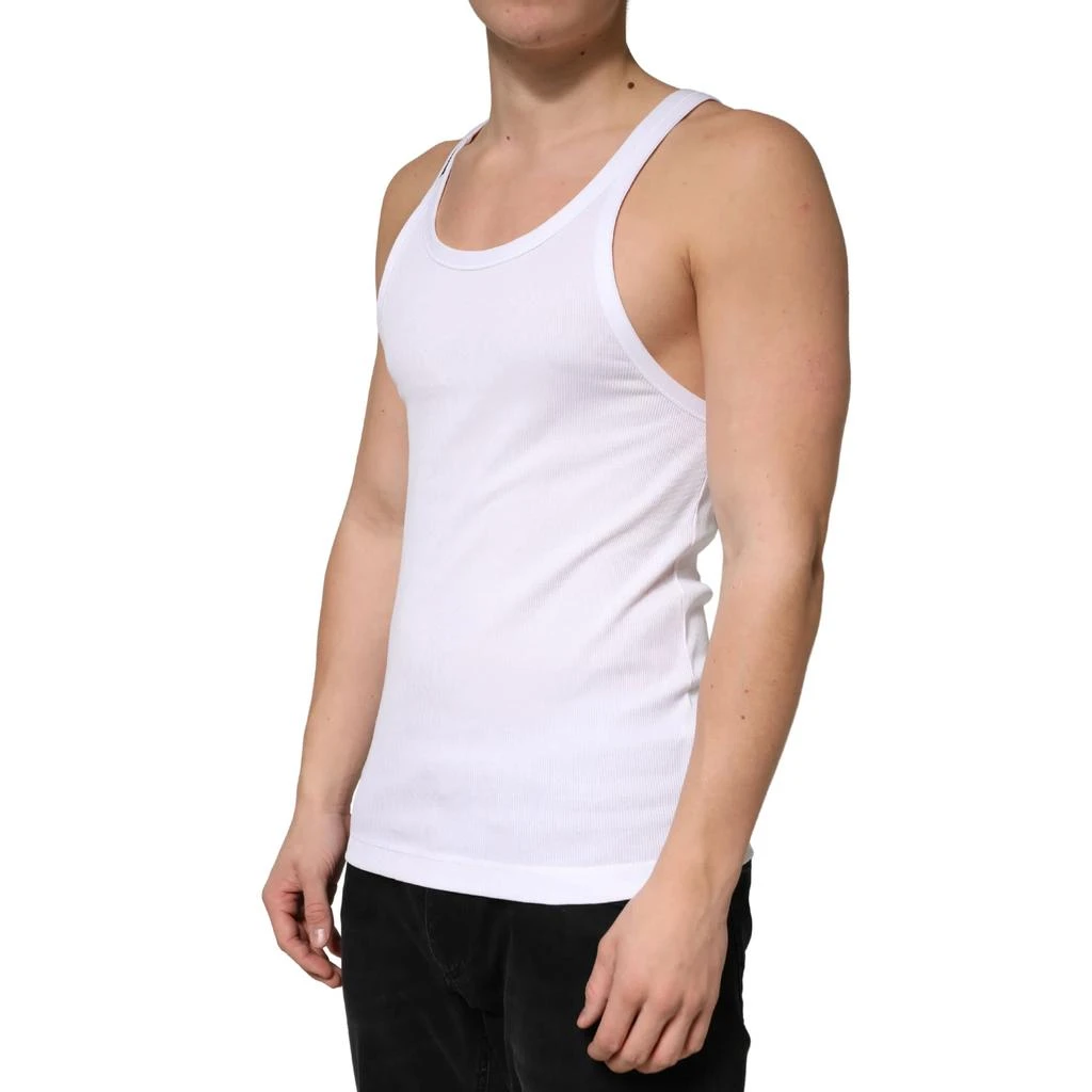 Dolce 
Gabbana Ribbed Cotton Sleeveless Tank Top Men
s T-shirt 2