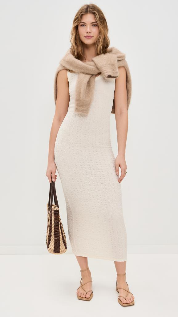 Enza Costa Puckered Tank Dress