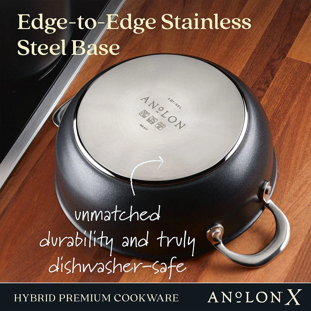 Anolon X 4 Qt Casserole & Lid 8