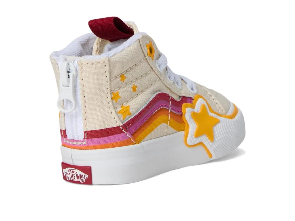 Vans SK8-Hi Zip Rainbow Star (Infant/Toddler) 5