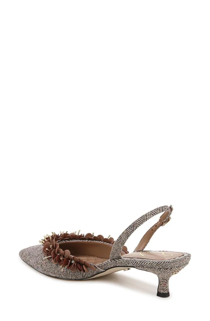 Sam Edelman Trent Slingback Pointed Toe Kitten Heel Pump 2