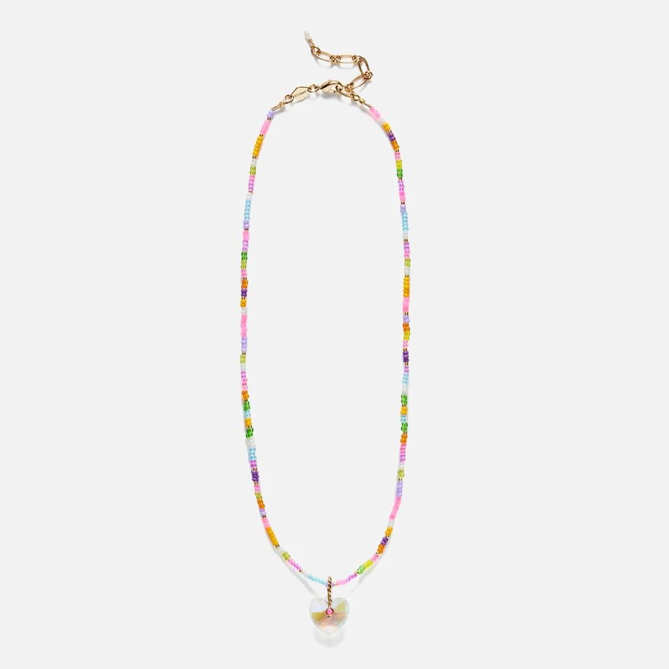 Anni Lu Anni Lu Hearty Eldorado Faux Opal and 18-Karat Gold Plated Bead Necklace 1