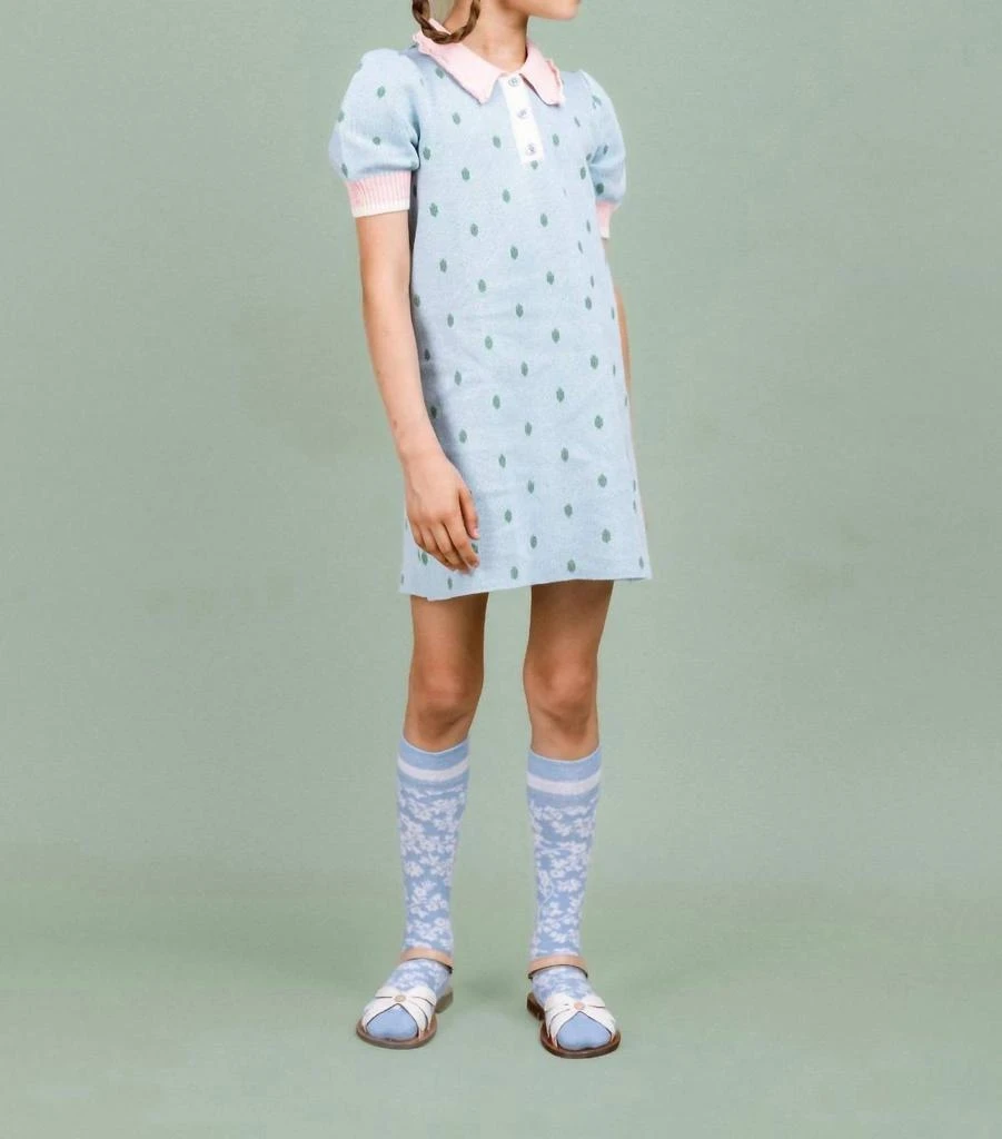 Paade Mode Paade Mode - Knit Cotton Dress - Berry Blue - 6