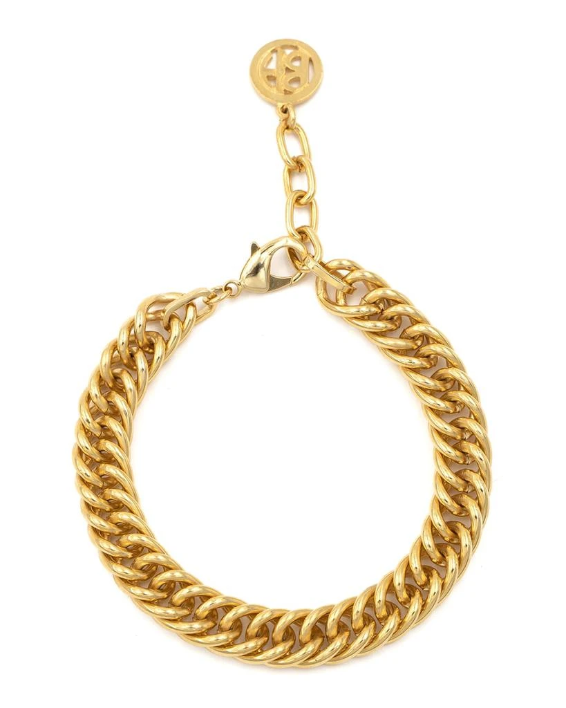 BEN-AMUN 24k Gold Electroplate Chain Ankle Bracelet 1