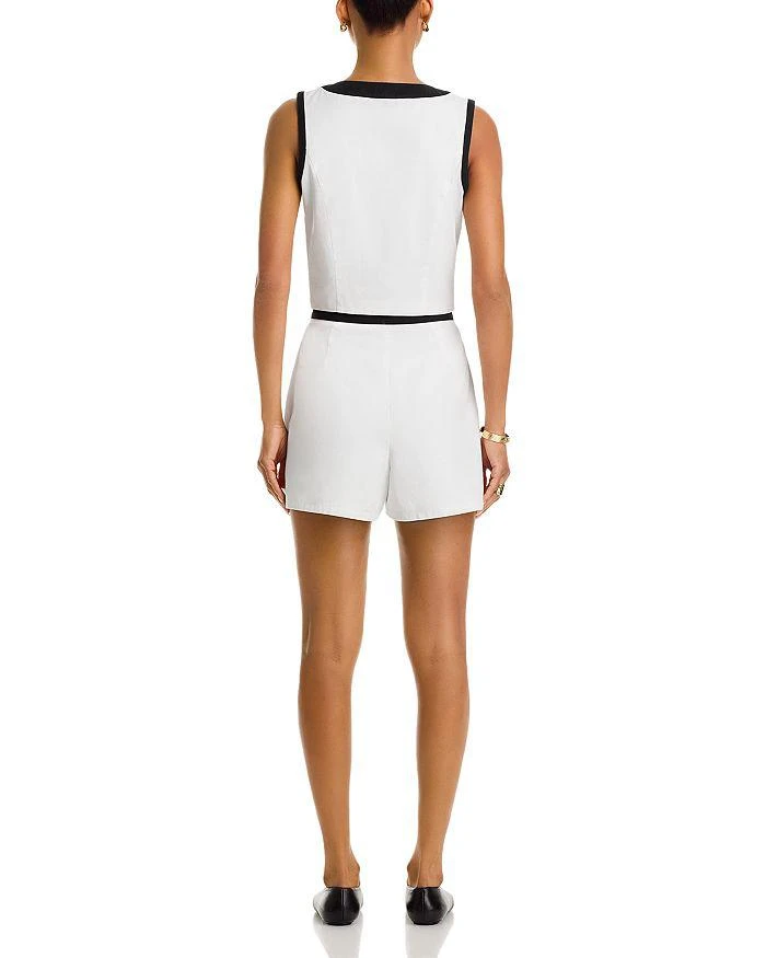 AQUA Contrast Trim Sleeveless Top - Exclusive 5