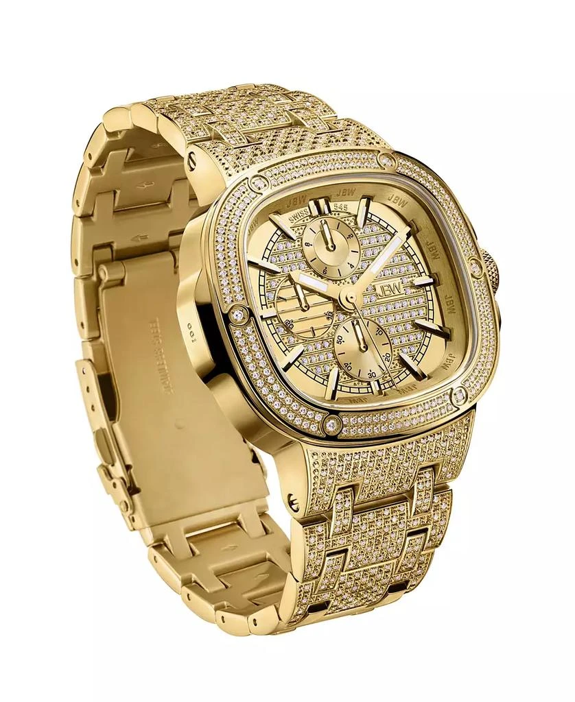 Jbw Men's Heist Platinum Series 18k Gold-plated Stainless Steel Watch, 47.5mm 4
