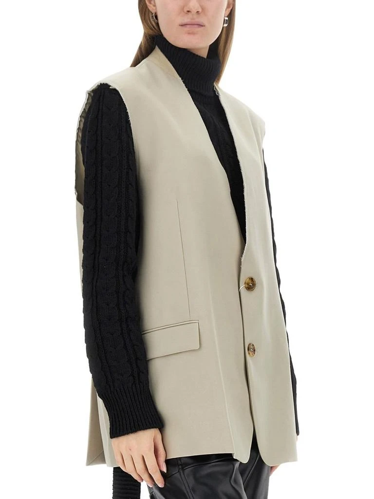 MM6 MM6 Maison Margiela V-Neck Sleeveless Vest 4