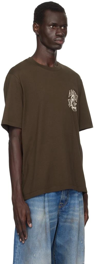 AMIRI Brown Lion Outline T-shirt 2