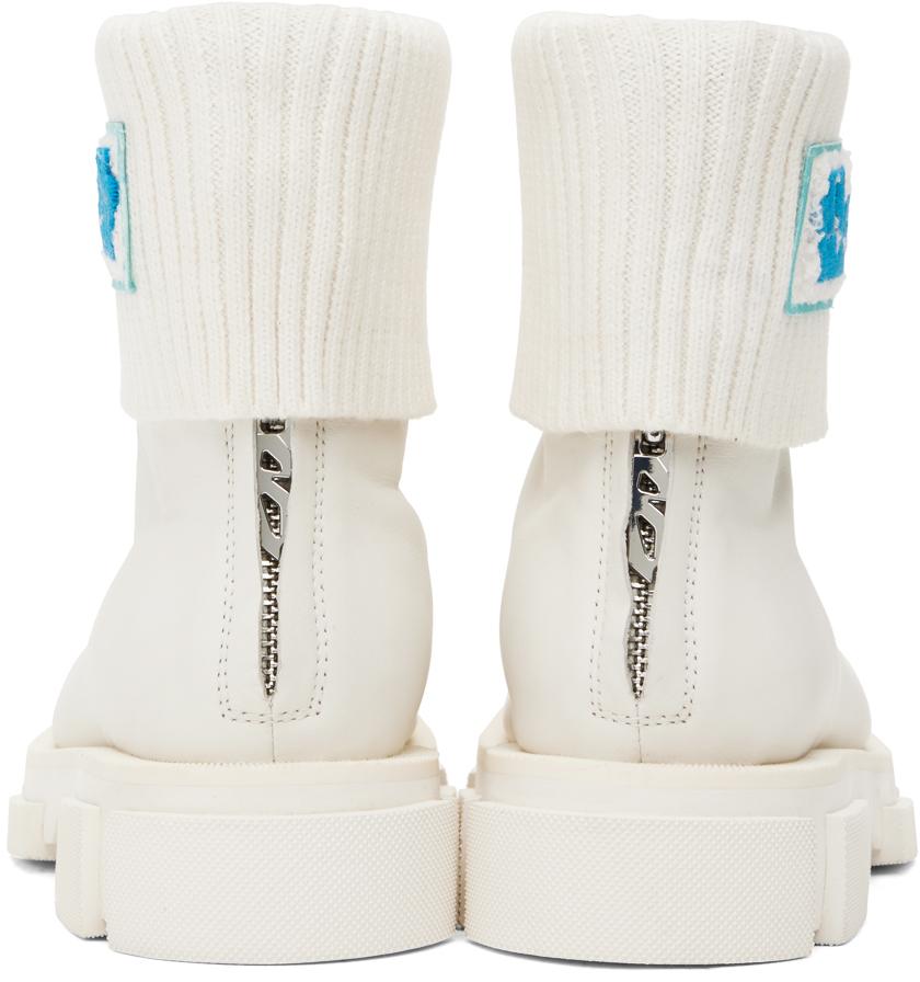 BOTH White Gao Mid Chelsea Boots
