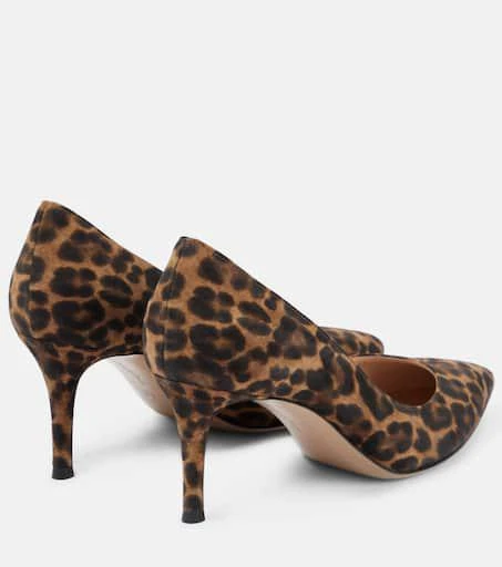 Gianvito Rossi Gianvito 70 leopard-print suede pumps 3