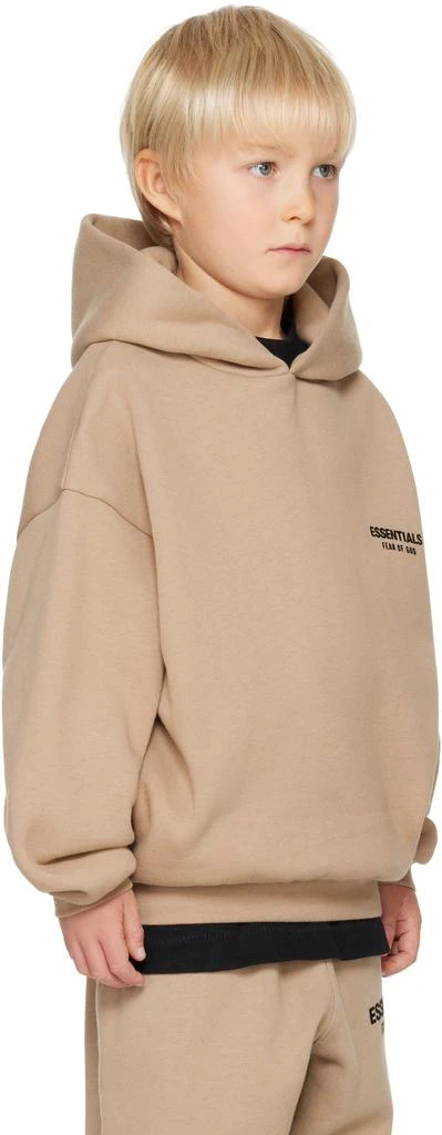 Essentials Kids Beige Fleece Hoodie 2
