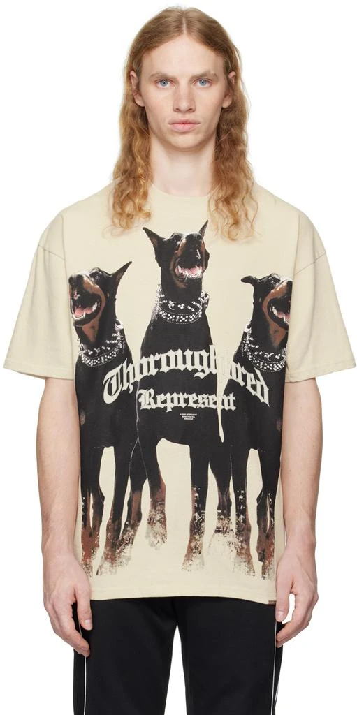 Represent Beige 'Thoroughbred' T-shirt 1