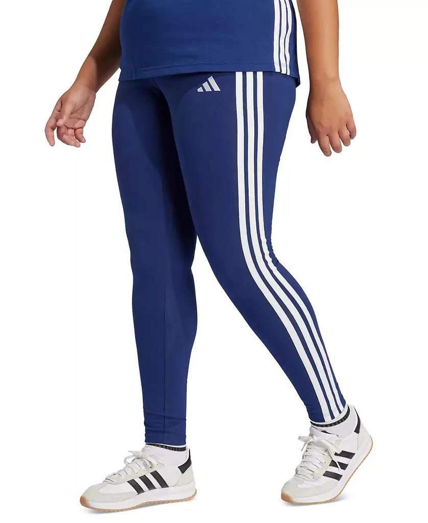 Adidas Plus Size Essentials 3-Stripes Cotton Leggings 3
