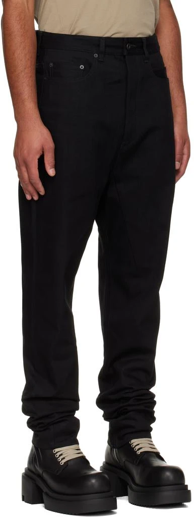 Rick Owens Black Concordians Collapse Long Jeans 2