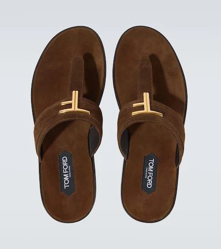 Tom Ford Brighton TF suede thong sandals 4