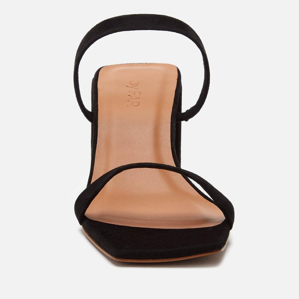 by FAR BY FAR Women's Tanya Suede Block Heeled Sandals - Black