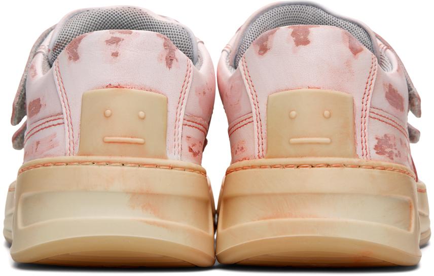 Acne Studios Pink Velcro Strap Sneakers