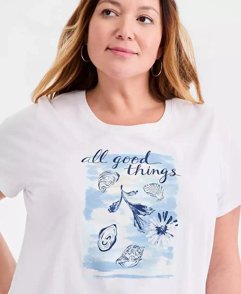 Style 
Co Plus Size Perfect Crewneck Short-Sleeve Top, Macy
s Exclusive 3