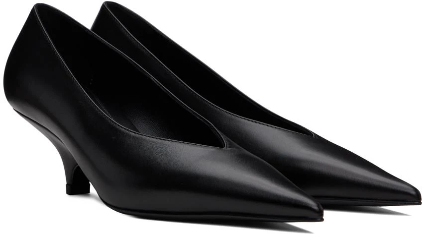 Totême Black 'The Wedge-Heel' Pumps 4