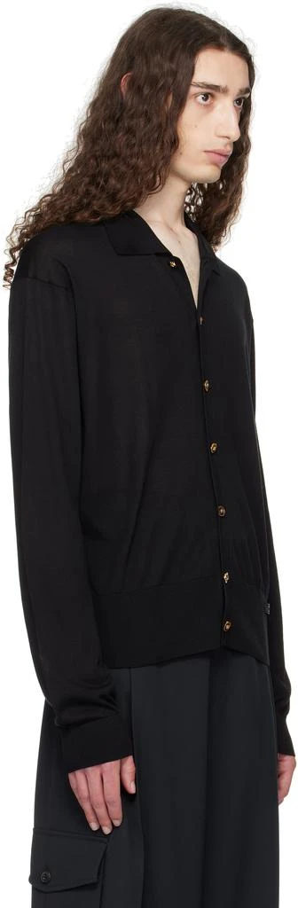 Versace Black Knit Silk Cardigan 2