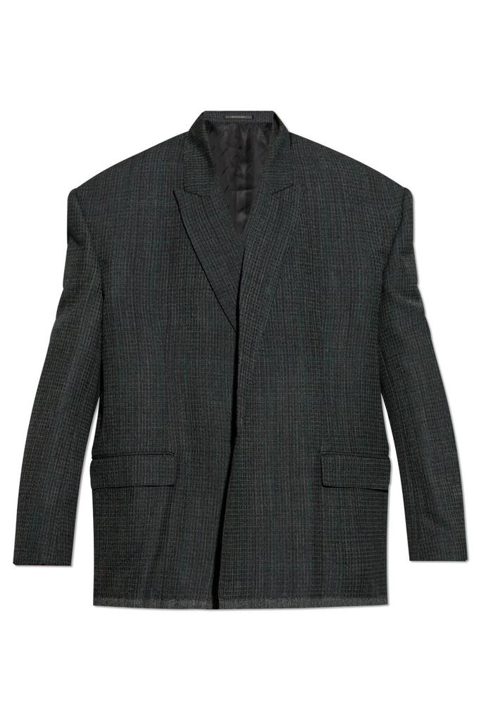 Shop Balenciaga Check Detailed Tailored Jacket on Sale at