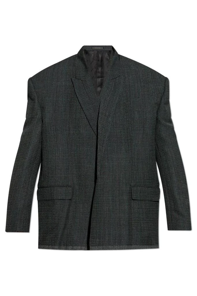 Shop Balenciaga Check Detailed Tailored Jacket on Sale at