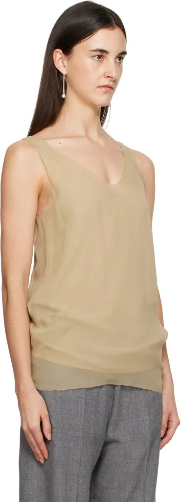 Totême Beige Chiffon Slip Top 2