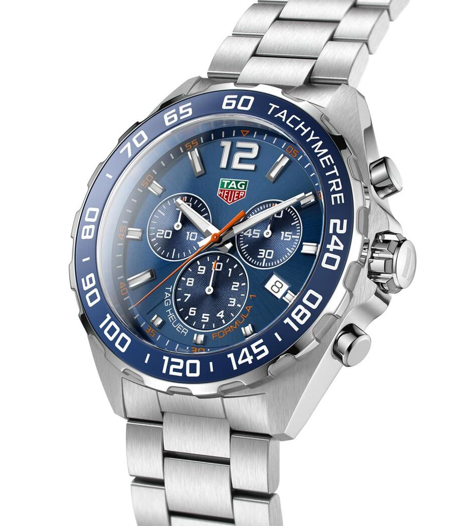 TAG Heuer Stainless Steel Carrera Formula 1 Chronograph Watch 43mm 3