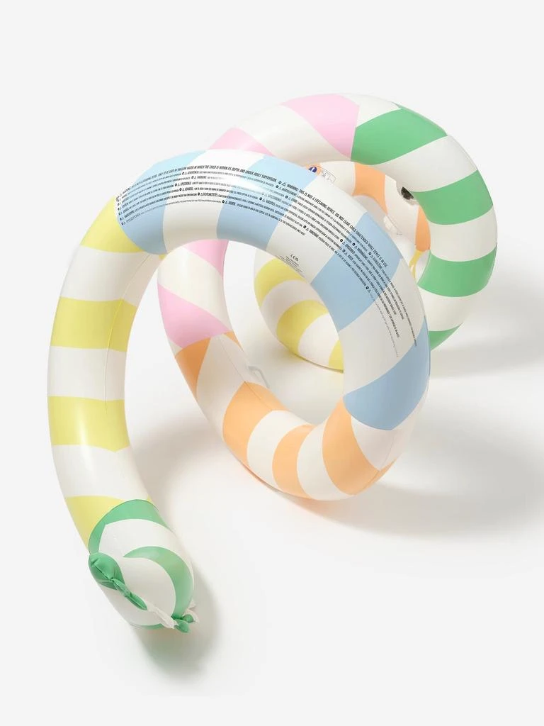 Sunnylife Kids Giant Inflatable Noodle Poolside Sorbet Stripe in Multicolour (245cm) 3