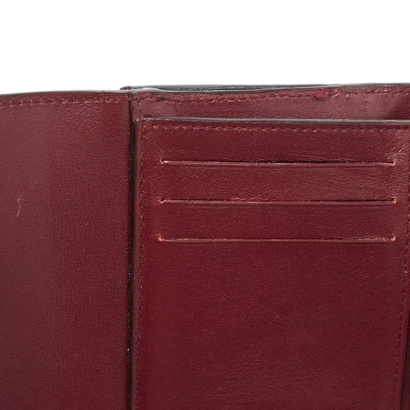 Dior Dior Burgundy/Dark Blue Leather Diorissimo Envelope Wallet 5