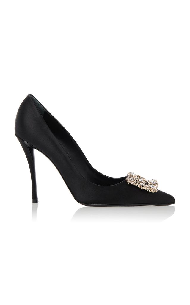 パンプス FLOWER STRASS PUMPS New-Roger Vivier Flower Strass Pumps 65mm, Silver, Size 8B