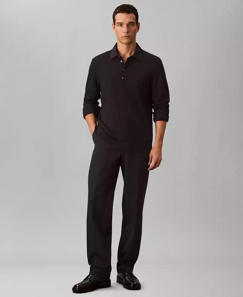 Calvin Klein Men's Long-Sleeve Classic Fit Polo Shirt 2