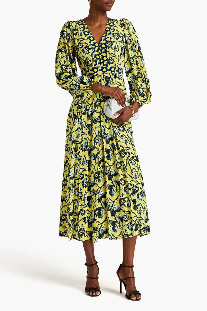 Diane von Furstenberg Anjali floral-print crepe de chine midi dress 2