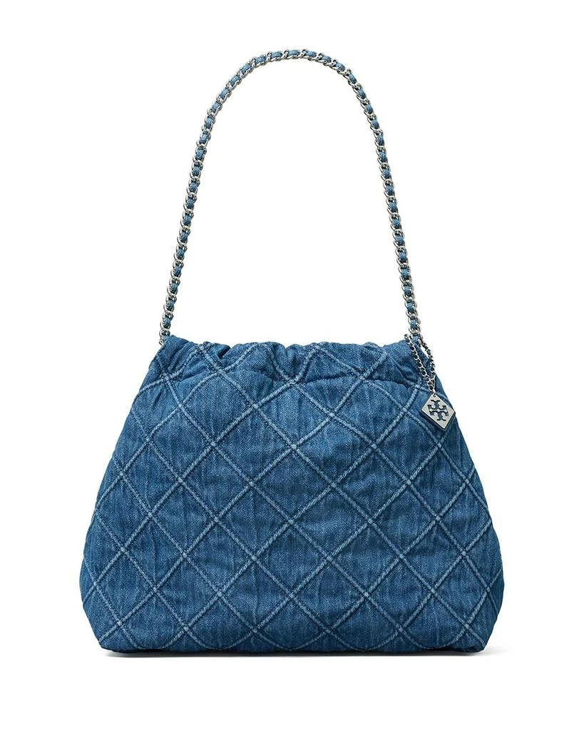 Tory Burch Soft Fleming Denim Hobo Bag 1